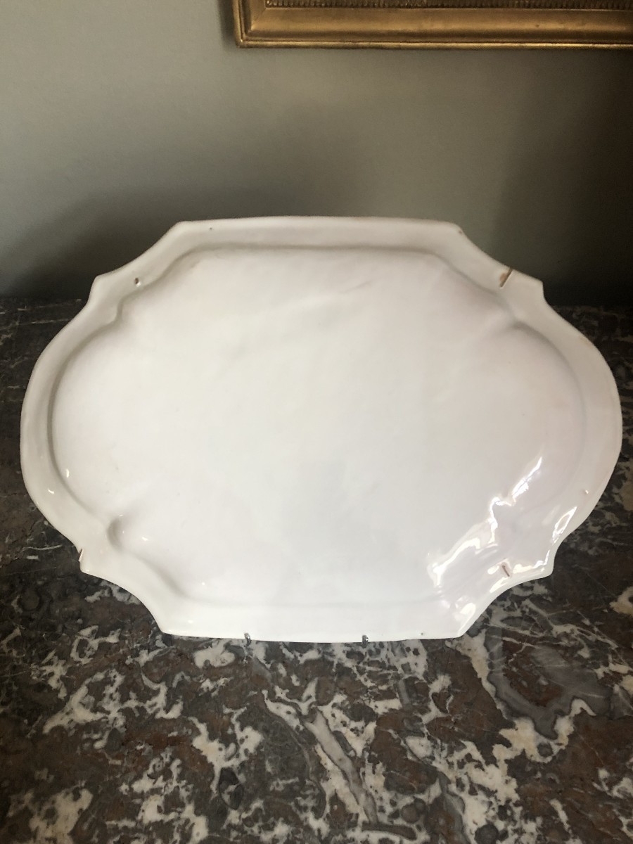 Grand plat de Moustiers, XVIIIème .-photo-2