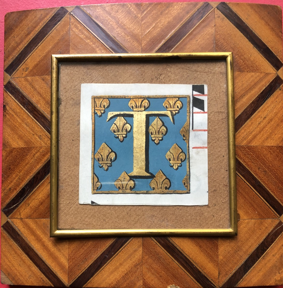 Lettre ornée, XVIIème .