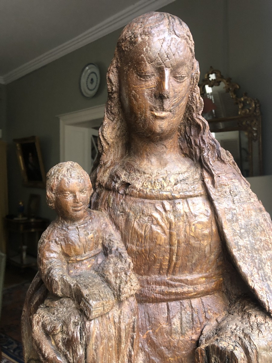 Large Virgin, 16th Century.-photo-4