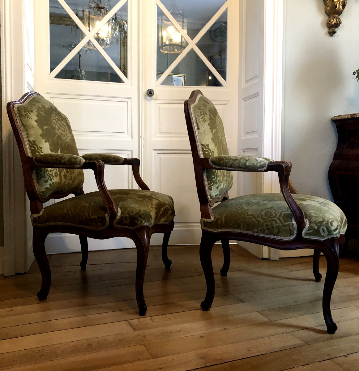 Pair Of Armchairs, 18th Century.-photo-4