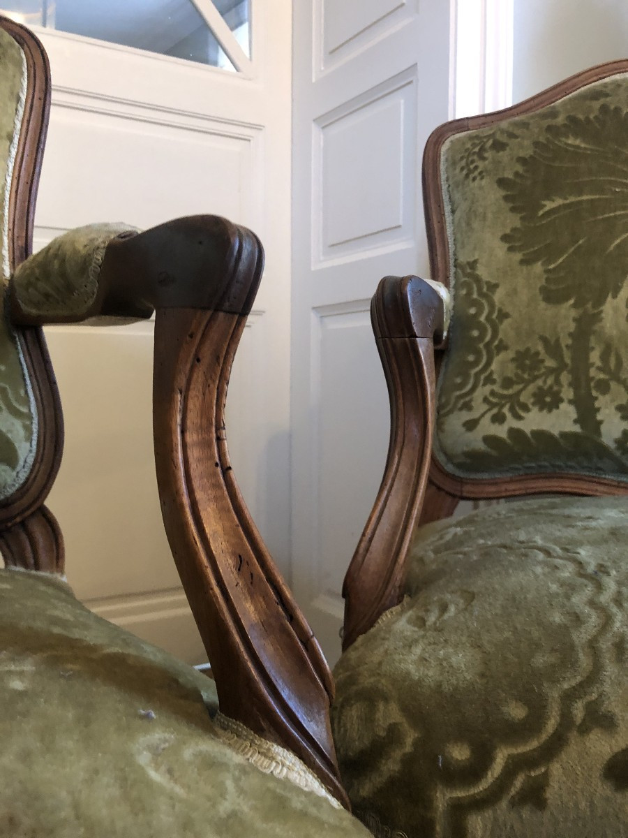 Pair Of Armchairs, 18th Century.-photo-5