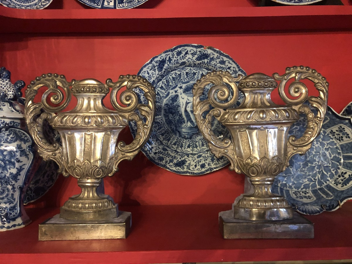 Vases d'autel, XVIIIème .-photo-2