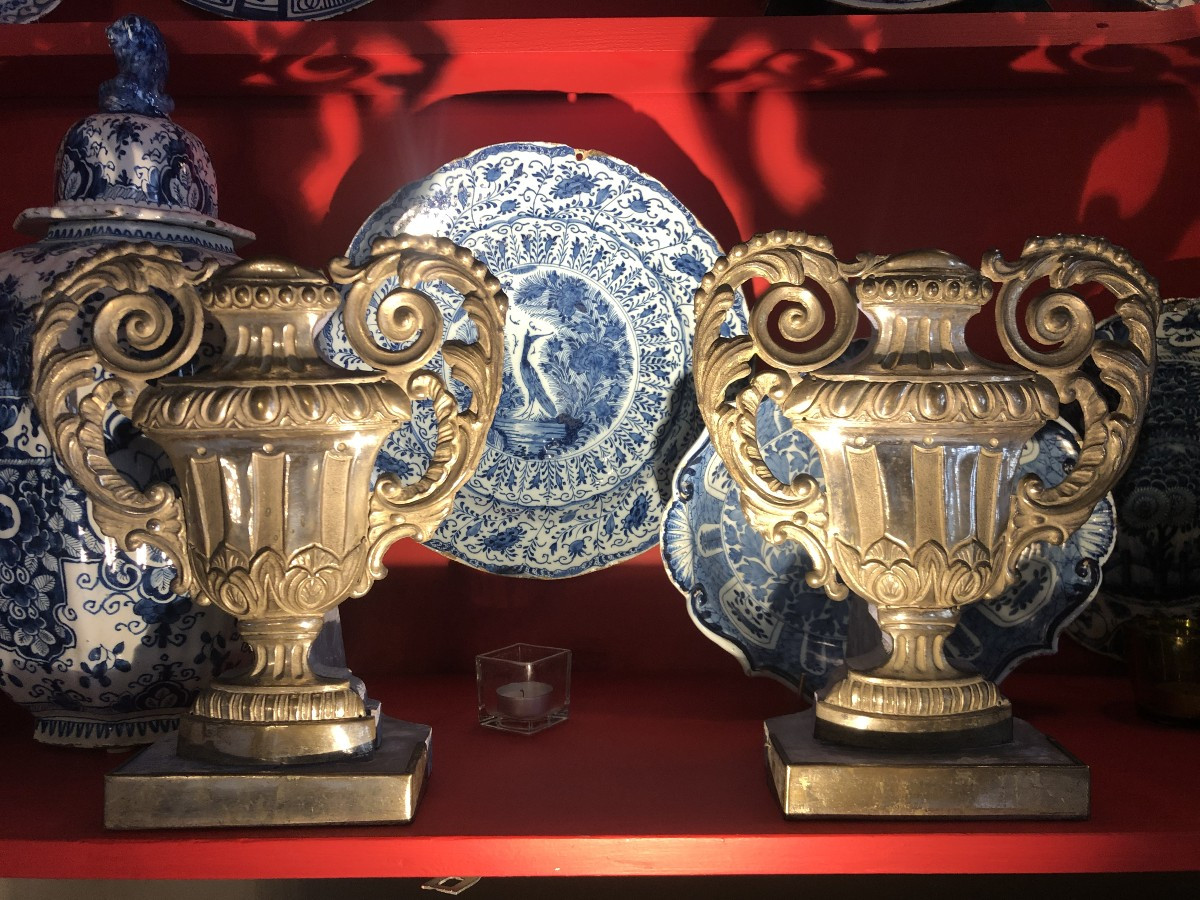 Vases d'autel, XVIIIème .