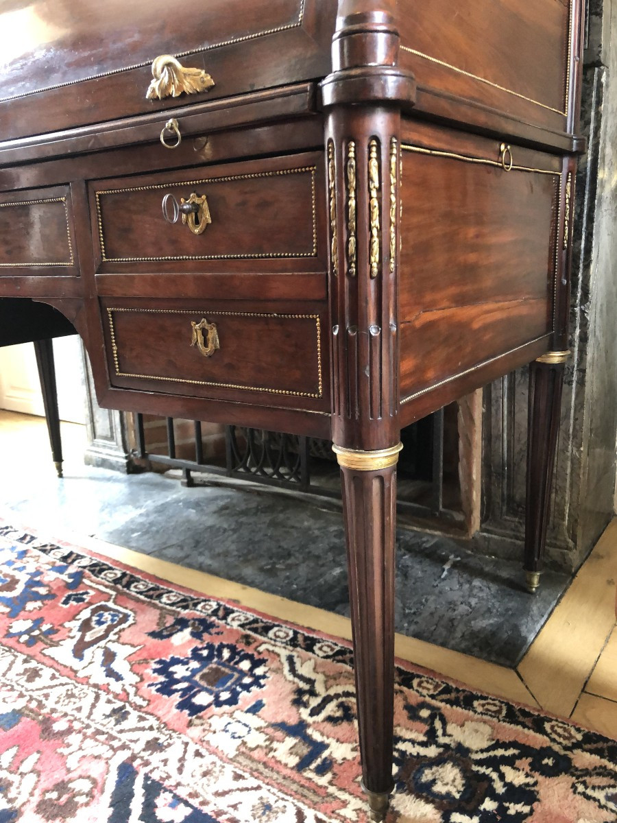 Cylinder Desk, 18th Century.-photo-3