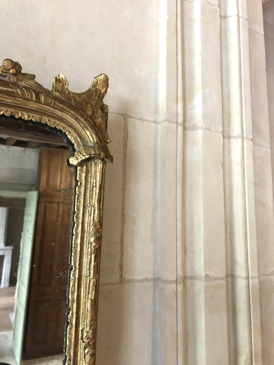 Miroir de boiserie,  XVIIIème .-photo-1
