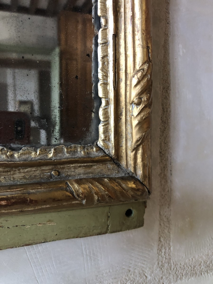 Miroir de boiserie,  XVIIIème .-photo-2