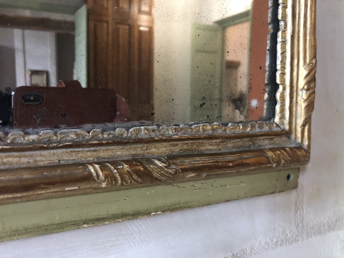 Miroir de boiserie,  XVIIIème .-photo-3