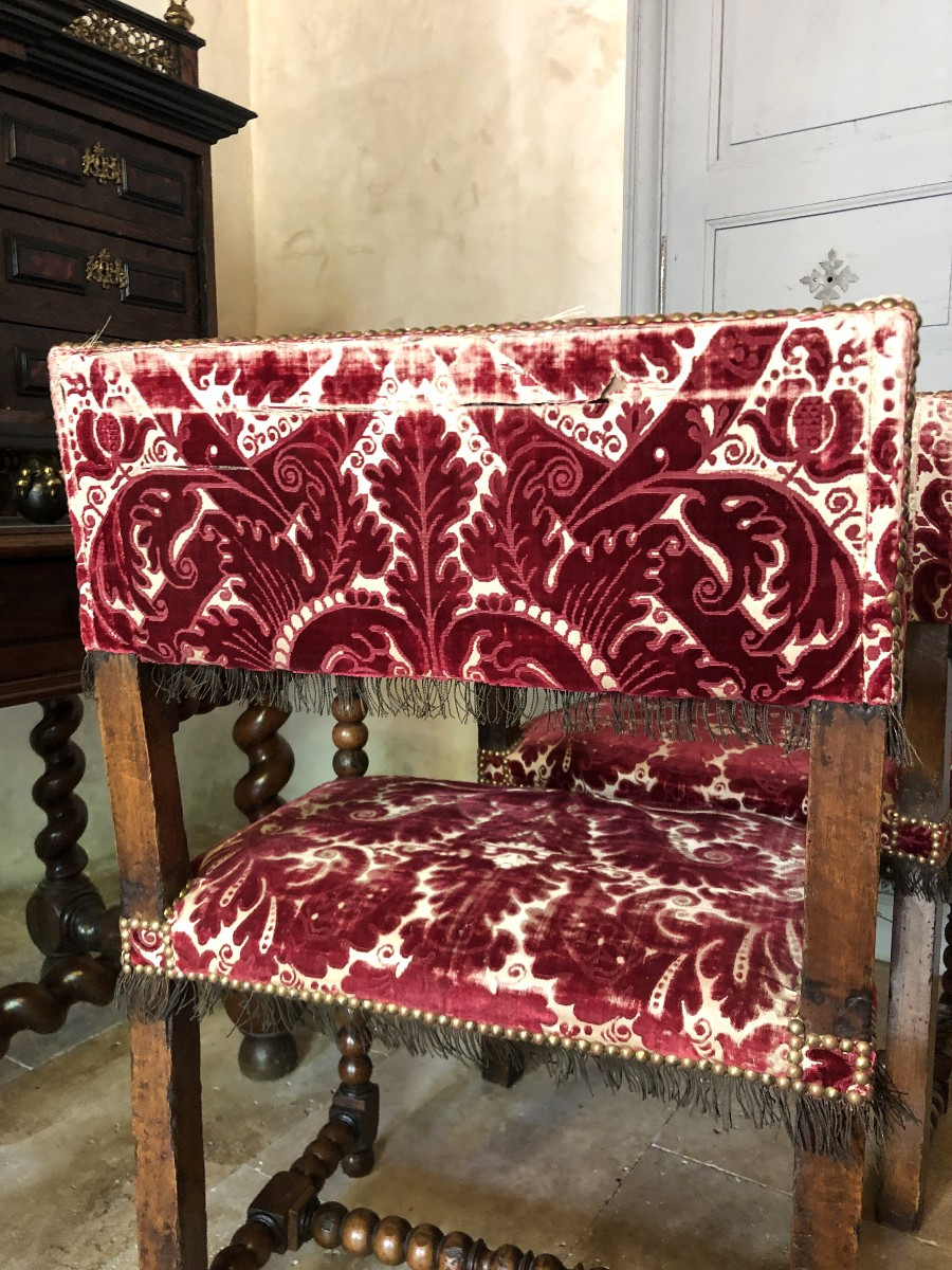 Pair Of Arm Chairs, 17th Century.-photo-6