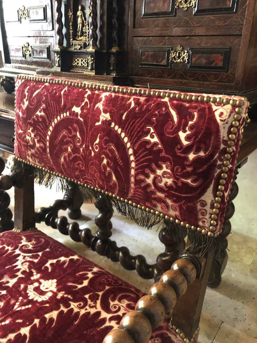 Pair Of Arm Chairs, 17th Century.-photo-8