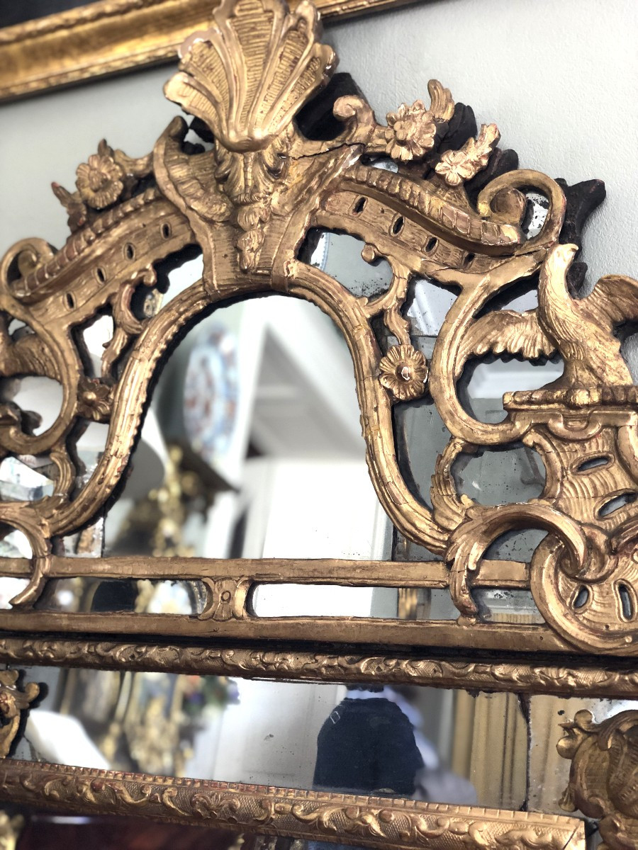 Grand miroir, Régence .-photo-4