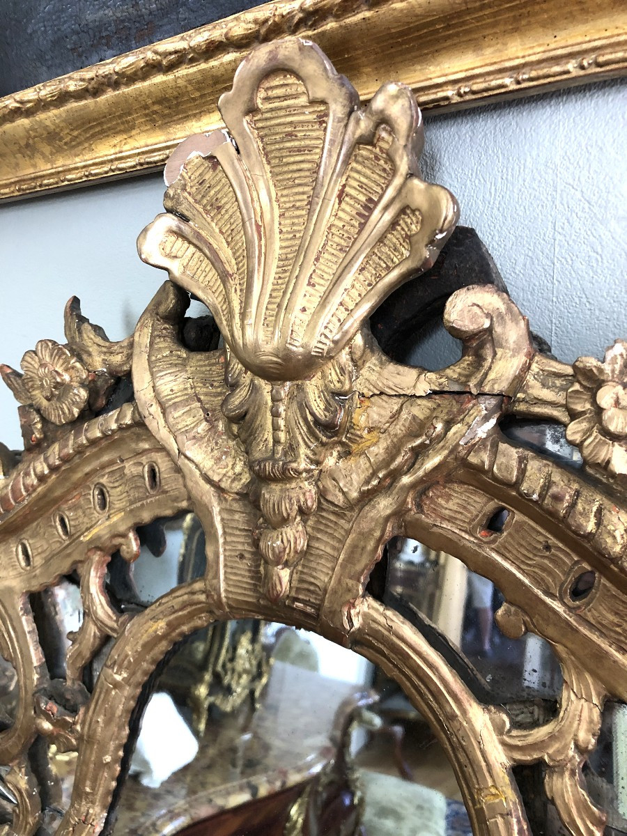 Grand miroir, Régence .-photo-1