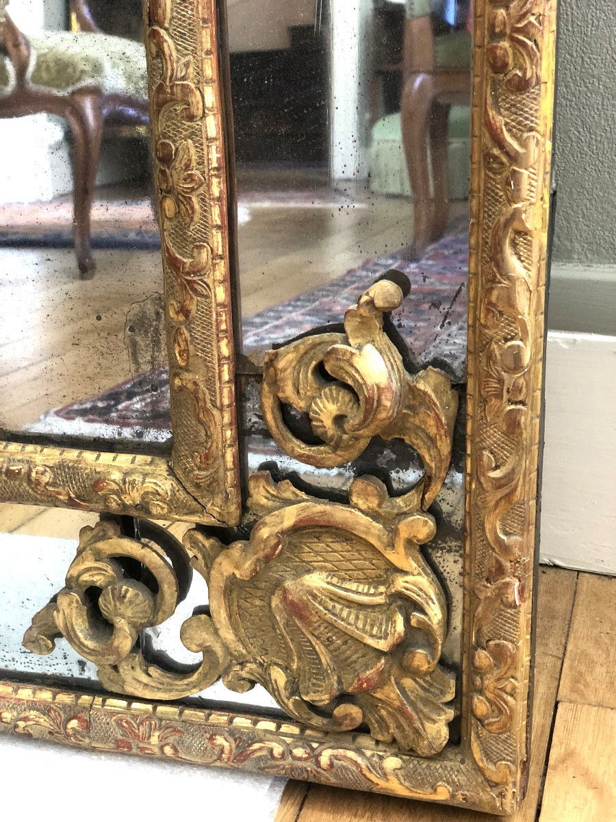 Grand miroir, Régence .-photo-7