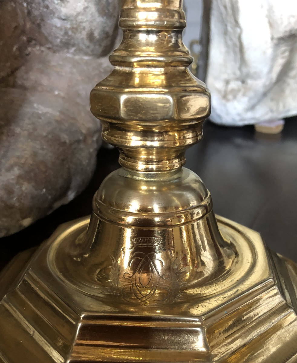 Pair Of Candlesticks, 18th Century.