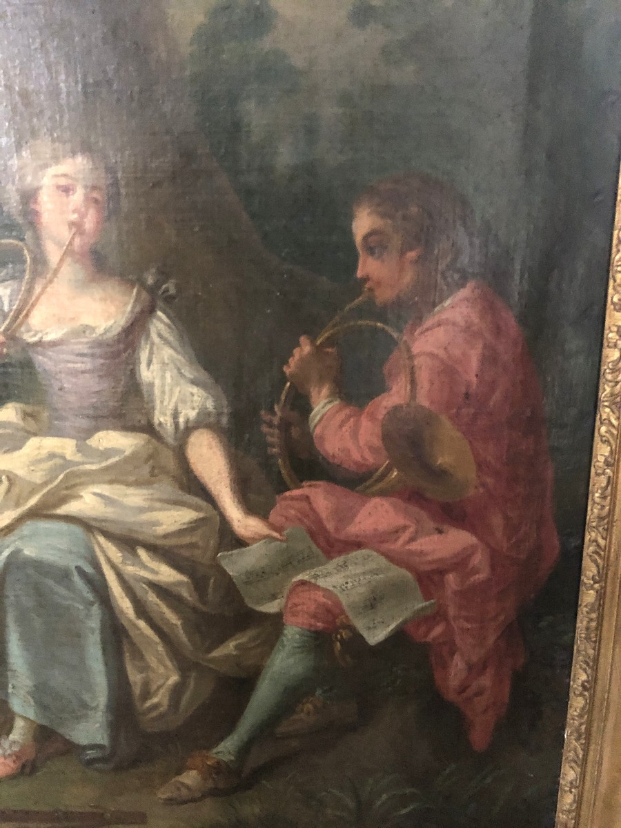 Grande toile de boiserie, XVIIIème .-photo-4