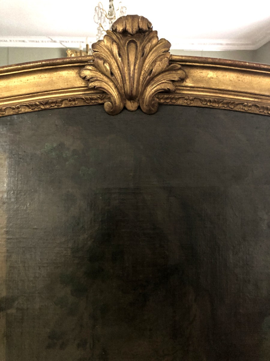Grande toile de boiserie, XVIIIème .-photo-2