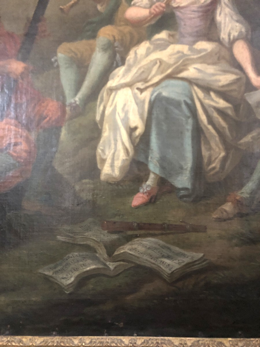 Grande toile de boiserie, XVIIIème .-photo-4