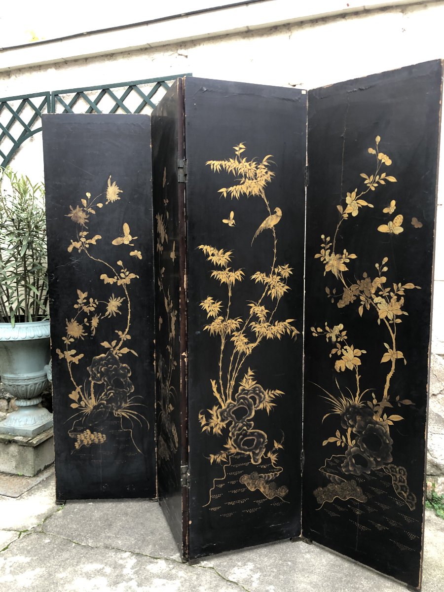 Paravent Chine, XIXème .-photo-6