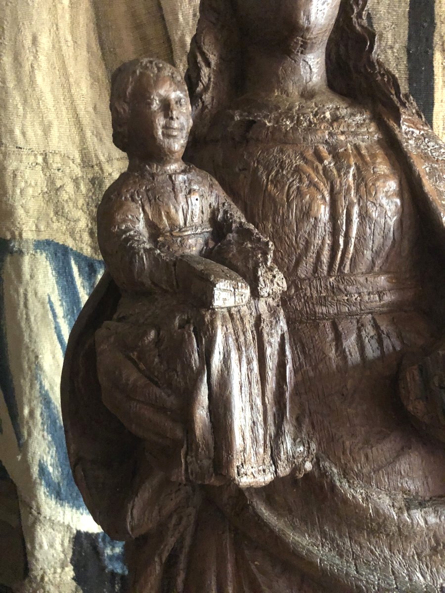 Large Madonna, 16th Century.-photo-3