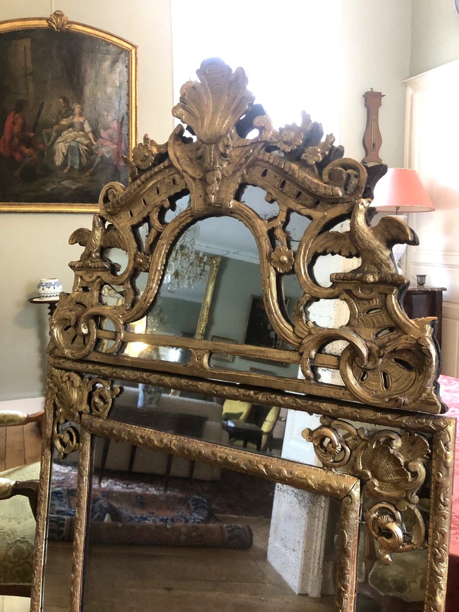 Large Mirror, Regency Style.-photo-2
