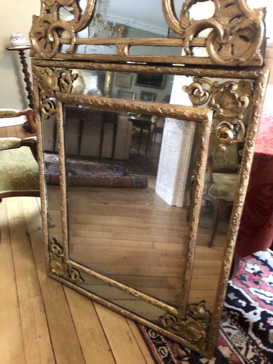 Large Mirror, Regency Style.-photo-3