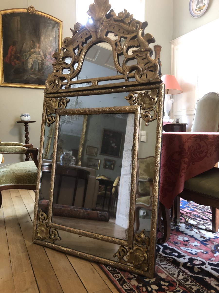 Large Mirror, Regency Style.-photo-4
