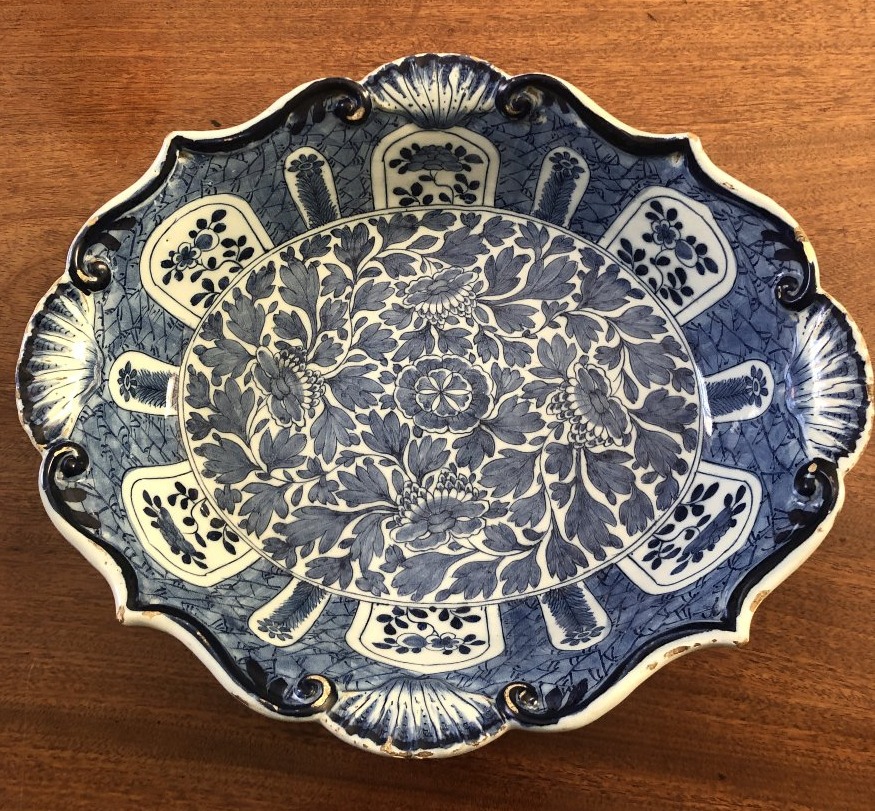 Delft Plate, 18th Century.