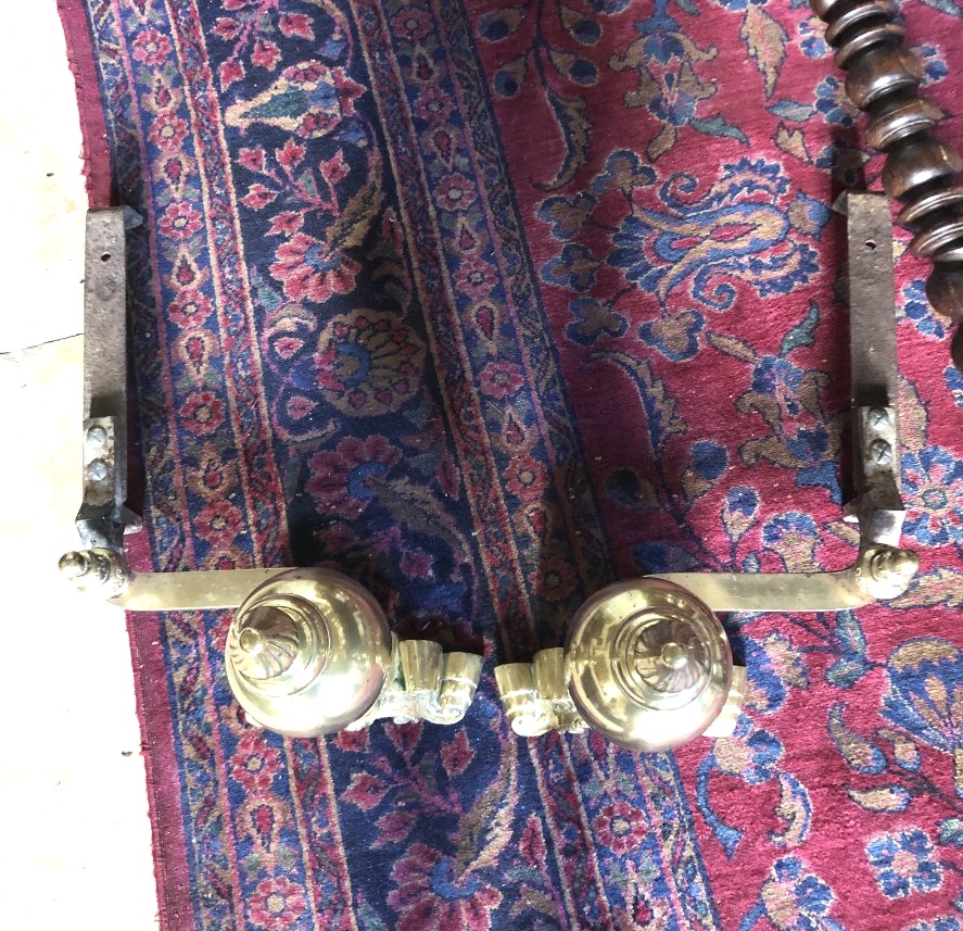 Pair Of Andirons, 17th Century.-photo-5