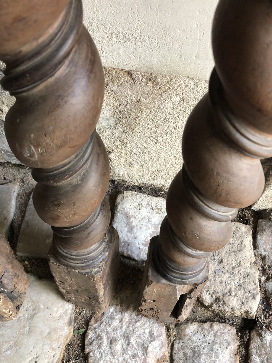 Colonnes de lit, XVIIème .-photo-1