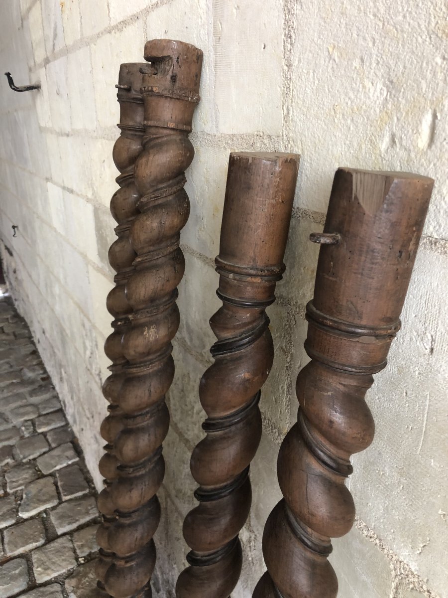 Colonnes de lit, XVIIème .-photo-6