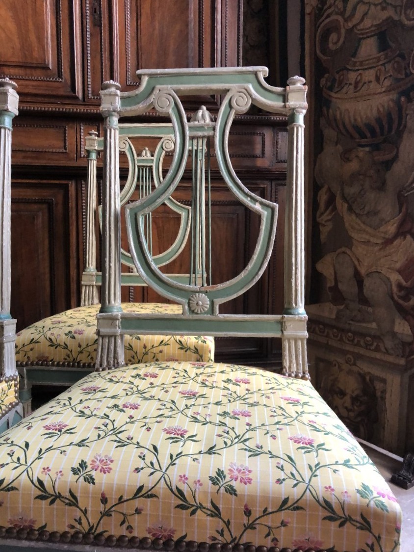 Chairs, 18th-century Directoire Style.-photo-2