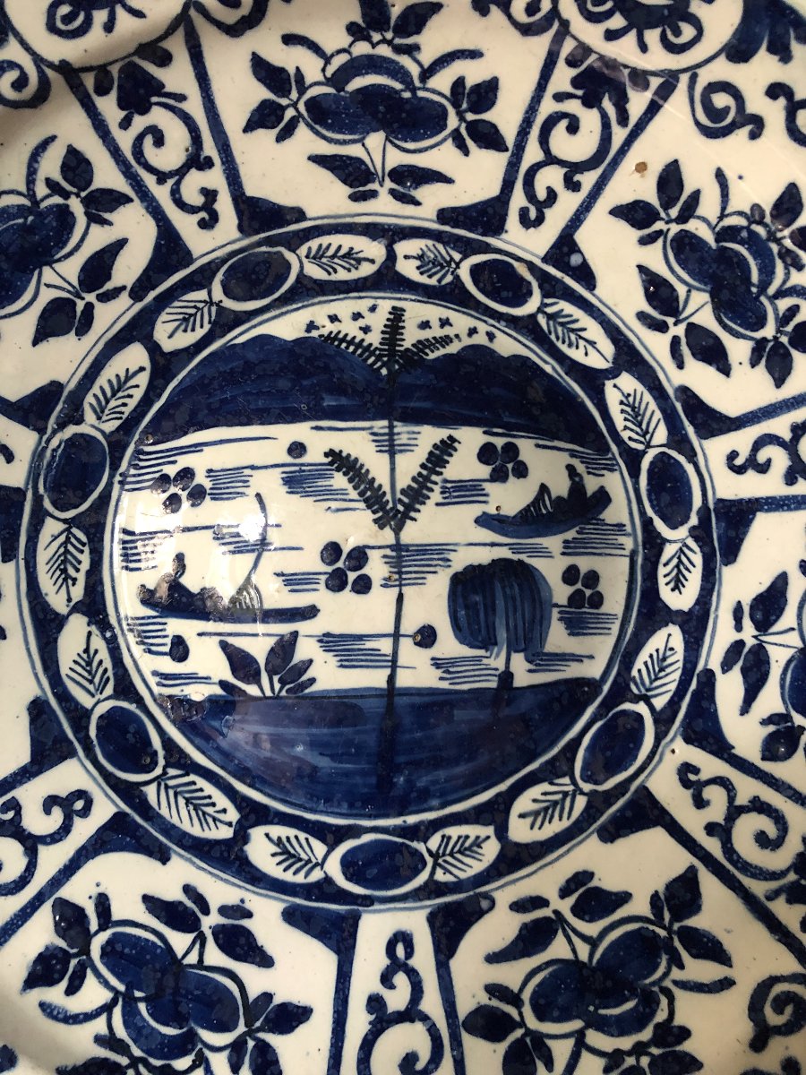 Delft Navel Dish, 18th Century.-photo-2