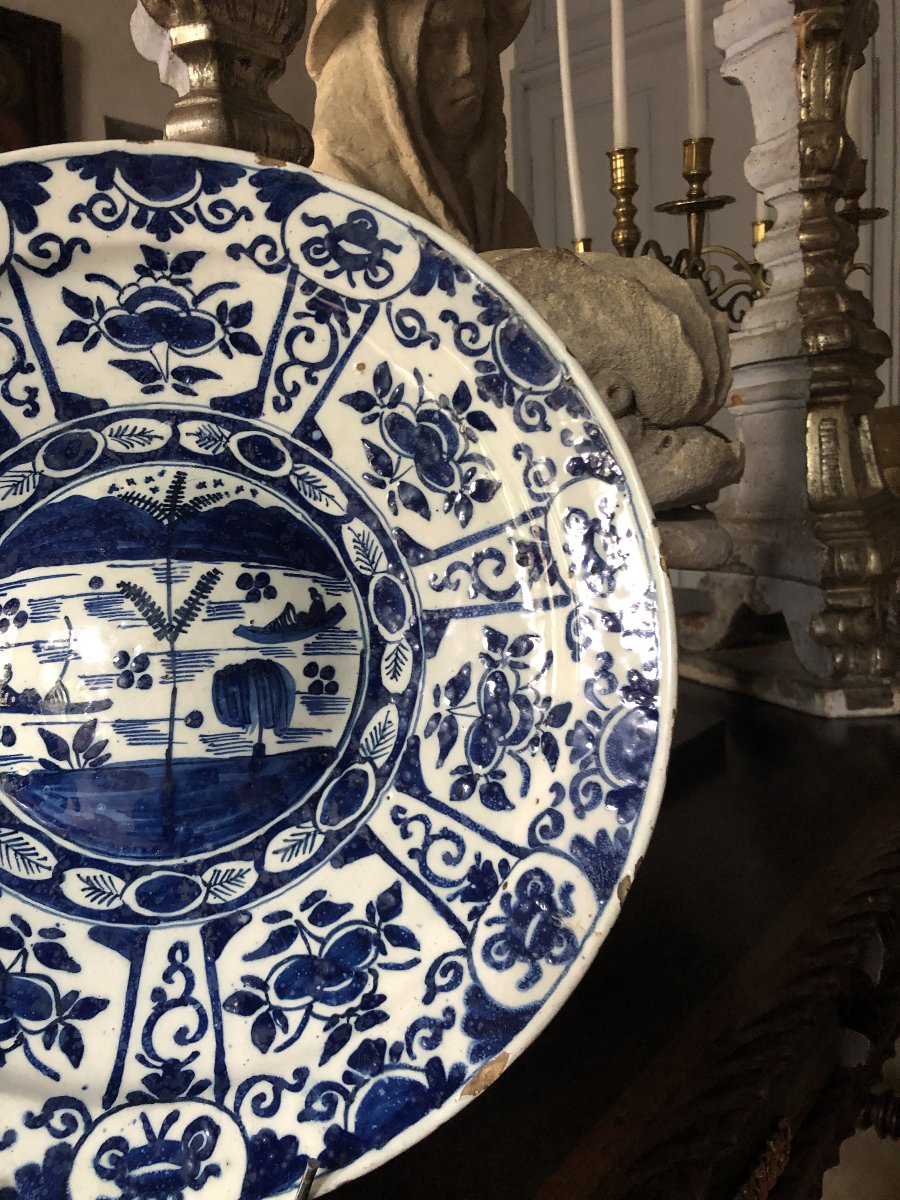 Delft Navel Dish, 18th Century.-photo-4