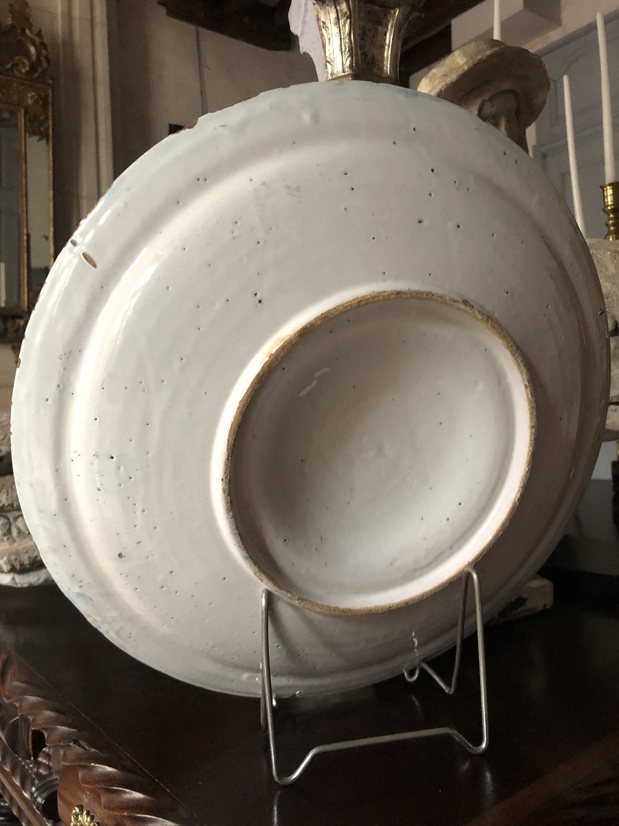 Delft Navel Dish, 18th Century.-photo-3