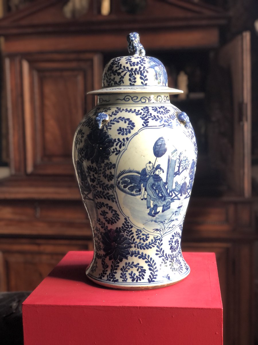 Large Chinese Vase, 19th Century.-photo-7