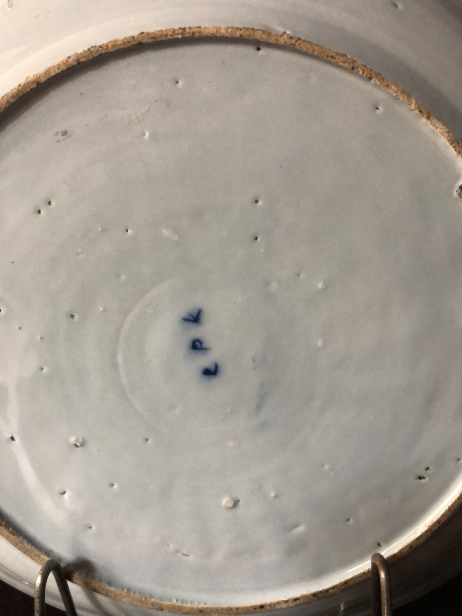 Delft Plate, 18th Century.-photo-3