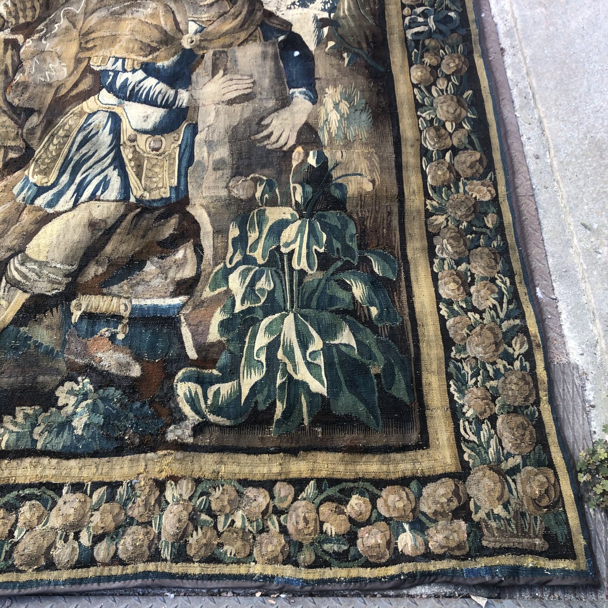 Grande tapisserie Aubusson, XVIIème .-photo-7