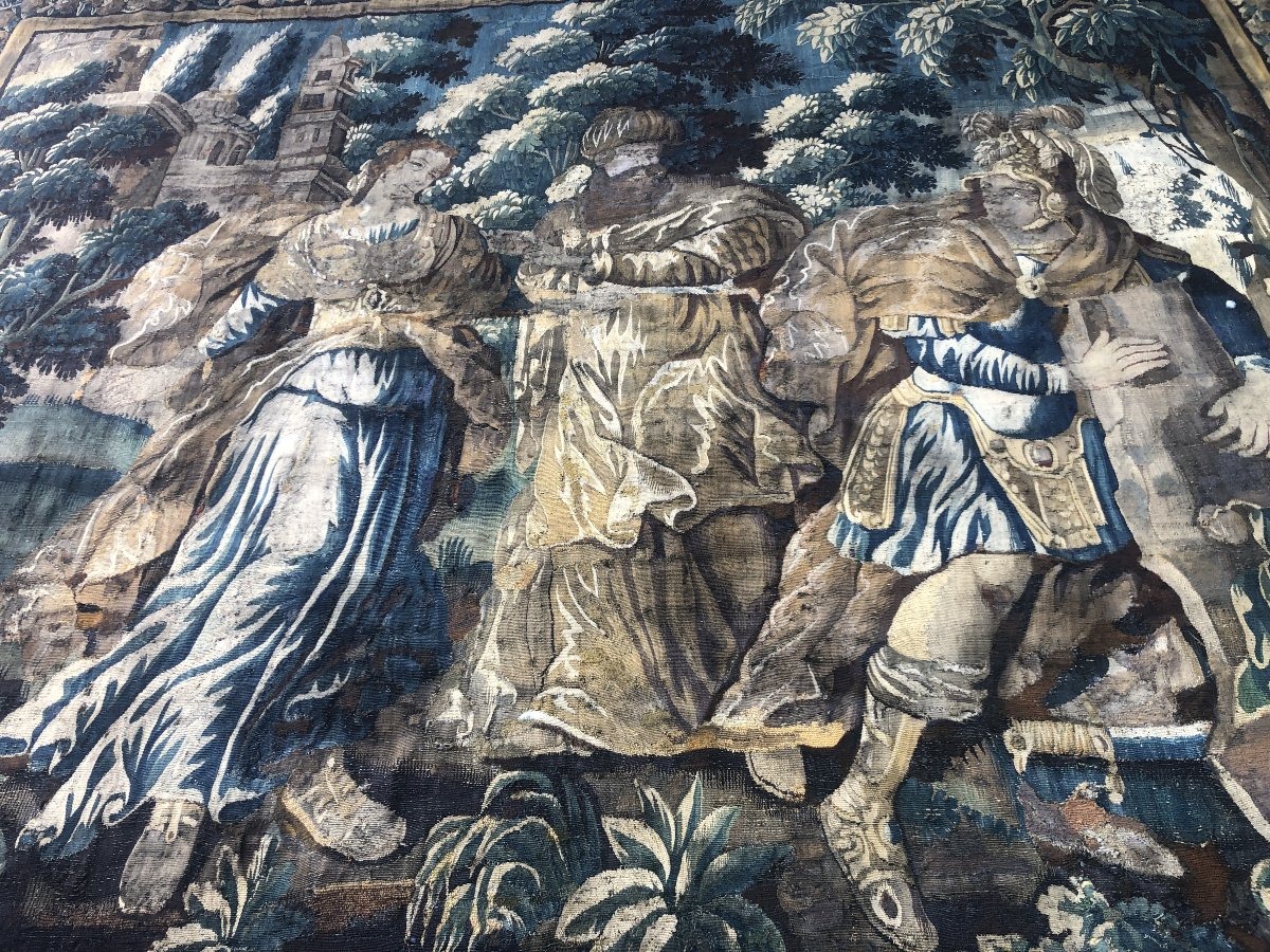 Grande tapisserie Aubusson, XVIIème .