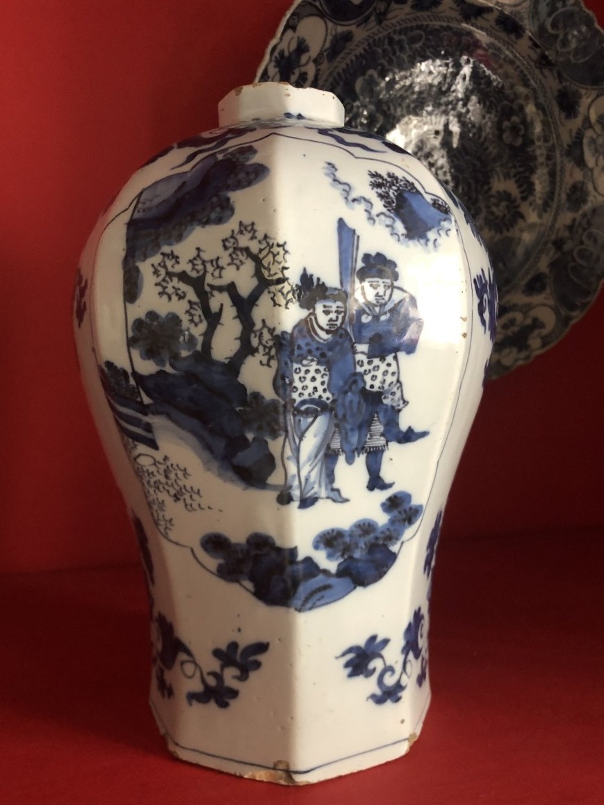 Vase Delft, XVIIIème .