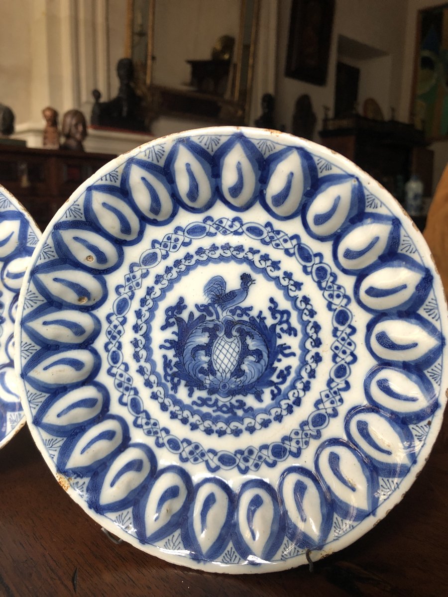 Paire de coupelles Delft, XVIIIème .-photo-4