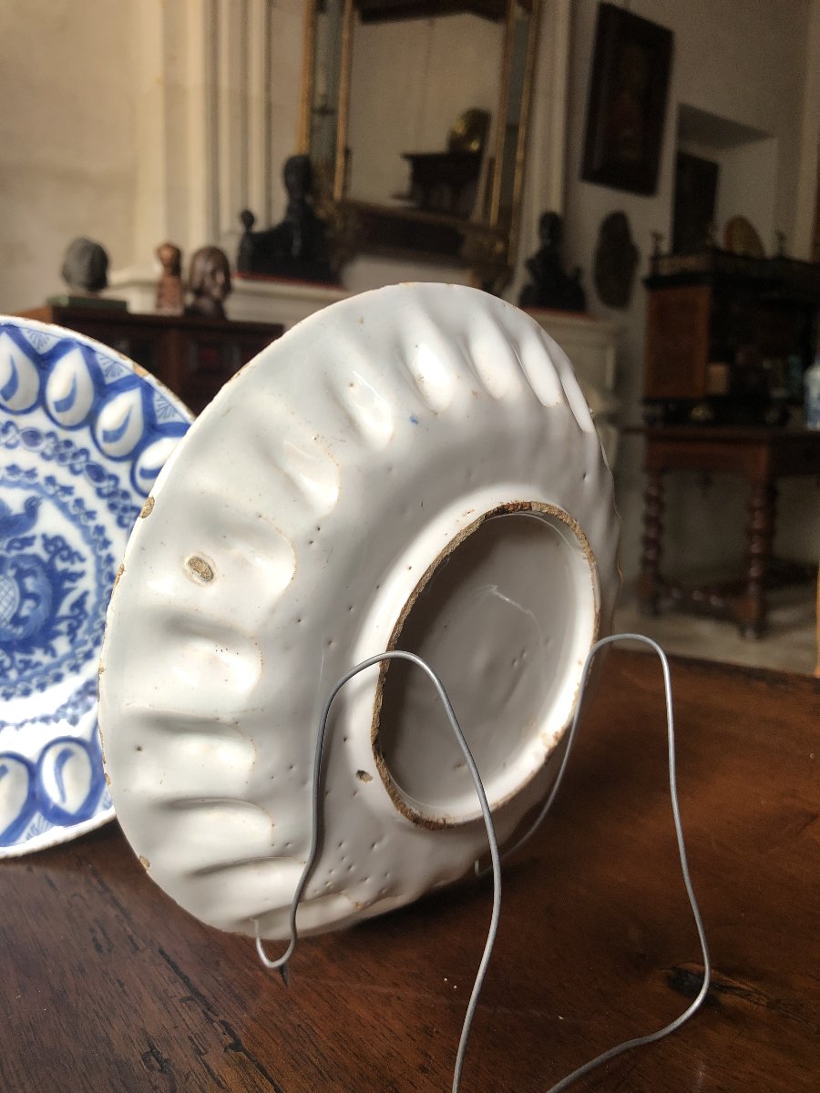 Paire de coupelles Delft, XVIIIème .-photo-1