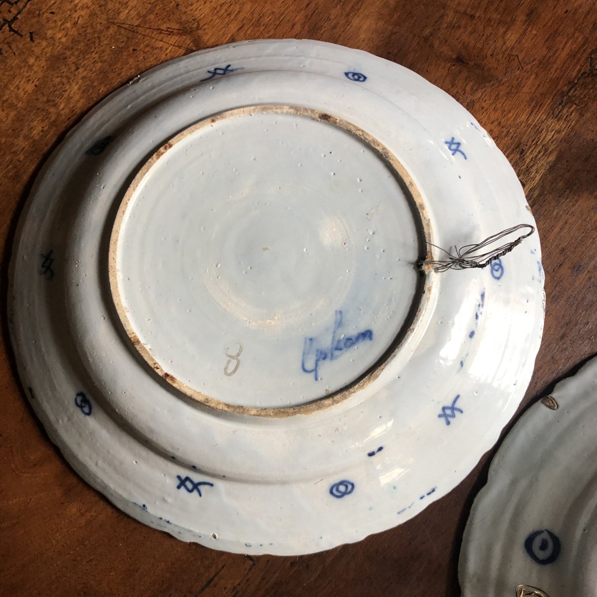 Paire de plats, Delft XVIIIème  .-photo-4