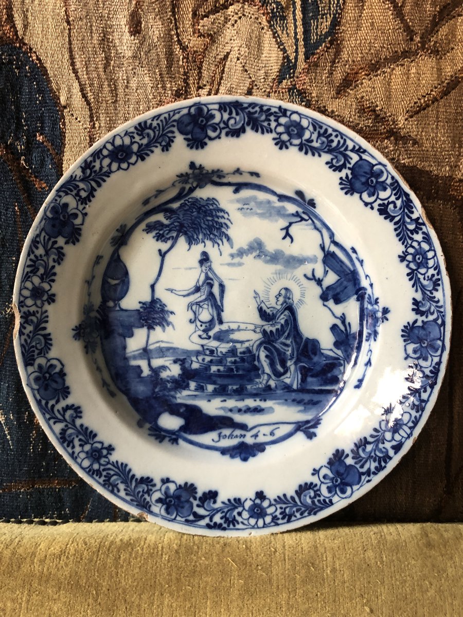 Delft Plate "noli Me Tangere" 