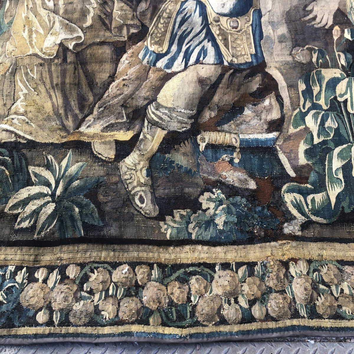 Large Aubusson Tapestry, 17th Century.-photo-4