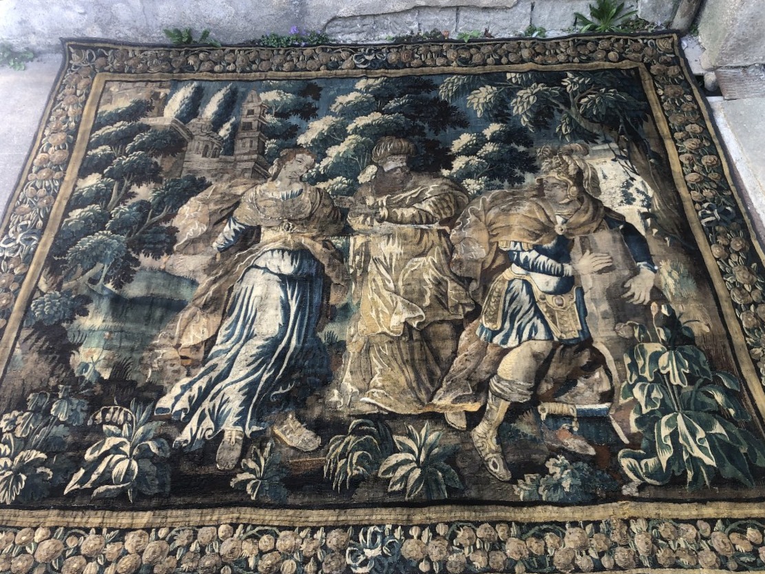 Large Aubusson Tapestry, 17th Century.-photo-7