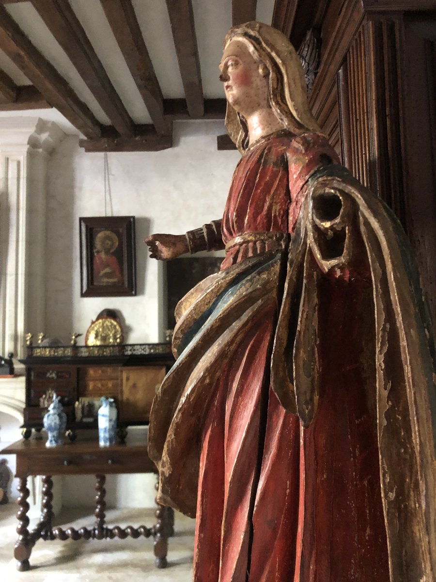 Vierge, XVIIème .-photo-2