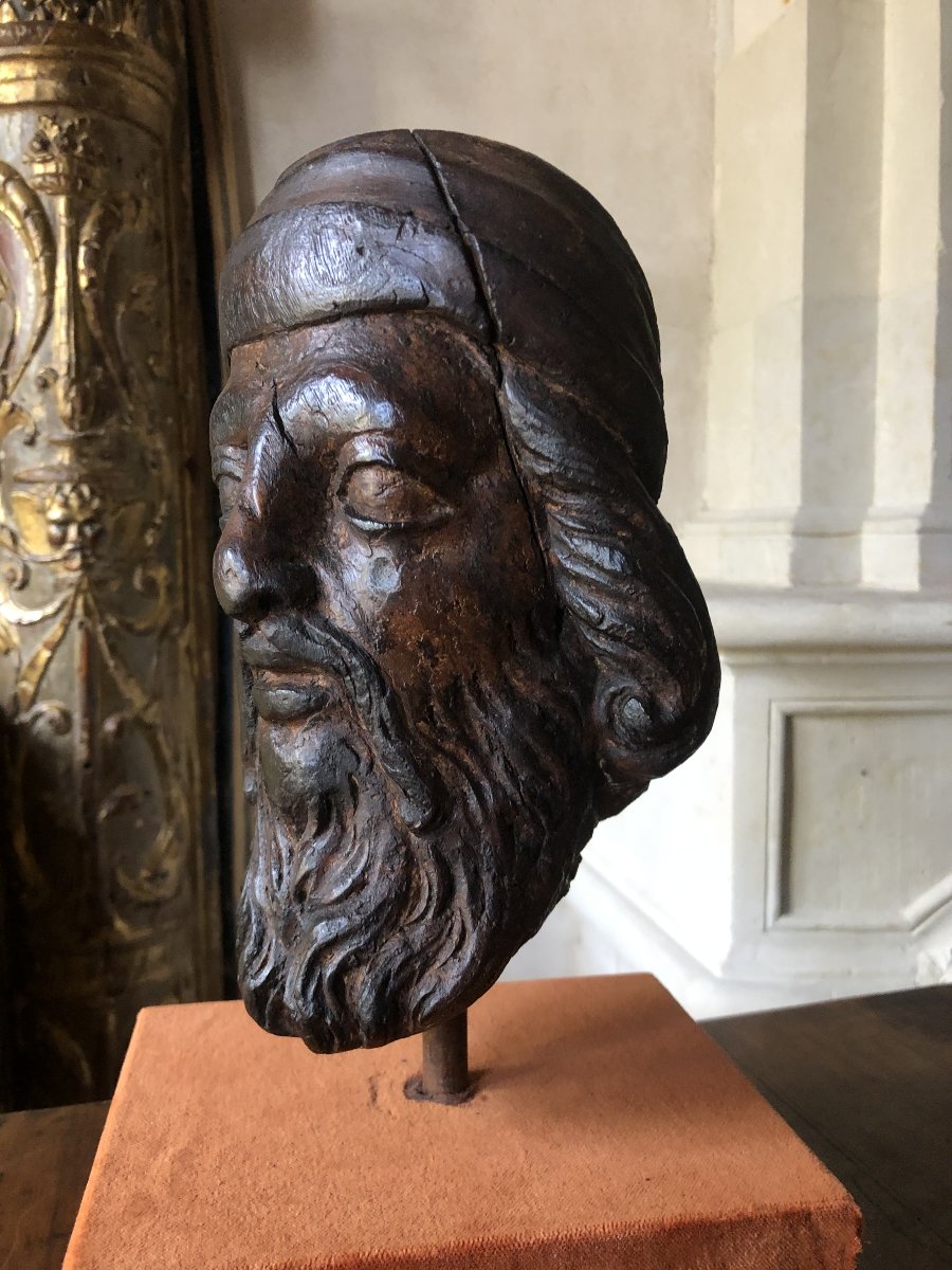 Head Of An Apostle, 17th Century.-photo-2
