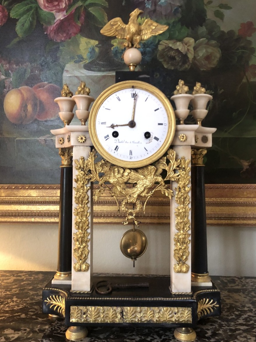 Pendule portique, XVIIIème-photo-2