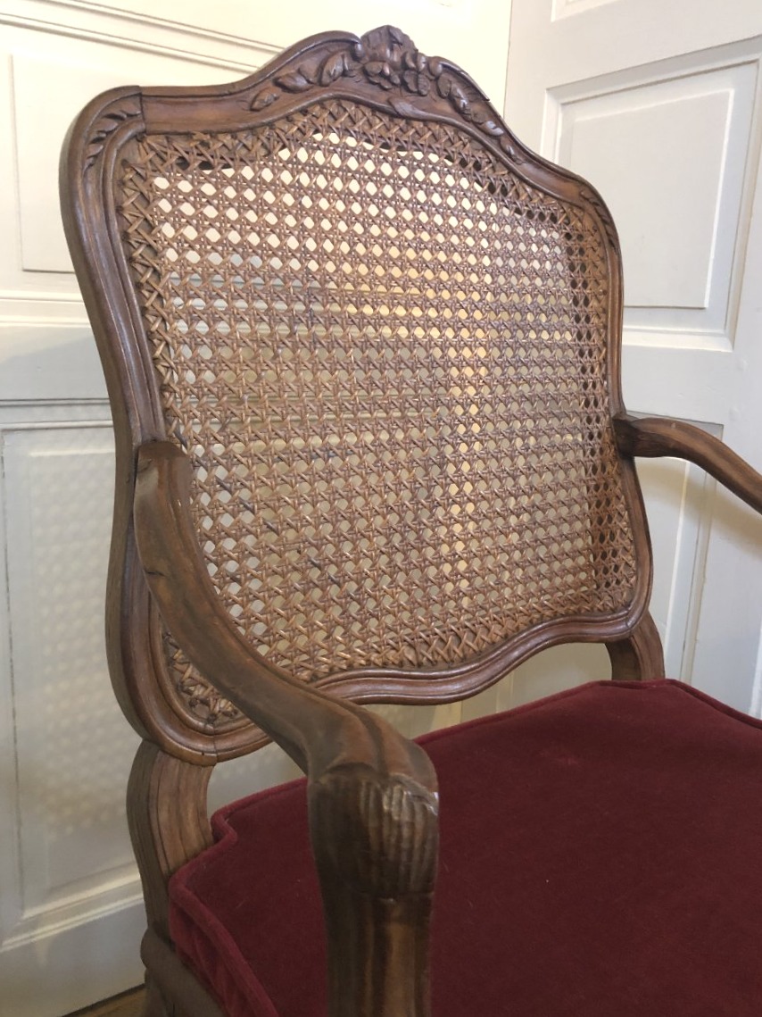 18th-century Wicker Armchairs.-photo-1