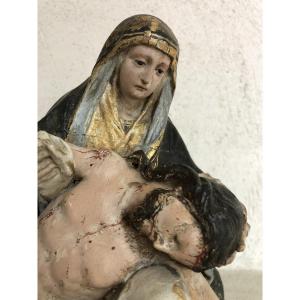 Pietà In Boxwood, 17th Century.