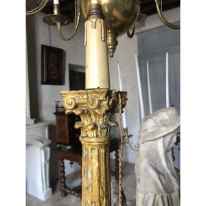 Pied de lampe, XVIIIème .